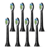 Philips Sonicare opzetborstels W2 Optimal White (8 stuks, zwart)