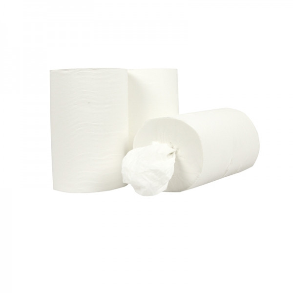 Poetspapier 1-laags | 12 x 120m | 123schoon huismerk | Geschikt voor Tork M1 dispenser  SDR02023 - 1