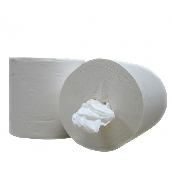 Poetspapier 1-laags | 6 x 300m | 123schoon huismerk | Geschikt voor Tork M2 dispenser  SDR02027 - 1