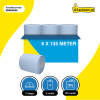 Poetspapier 2-laags | 6 x 135m | Blauw | 123schoon huismerk | Geschikt voor Tork M2 dispenser SDR02025 - 3