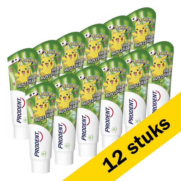 Prodent Aanbieding: 12x Prodent Tanspasta Kids 6+ jr Pokémon (75 ml)  SPR00043 - 1