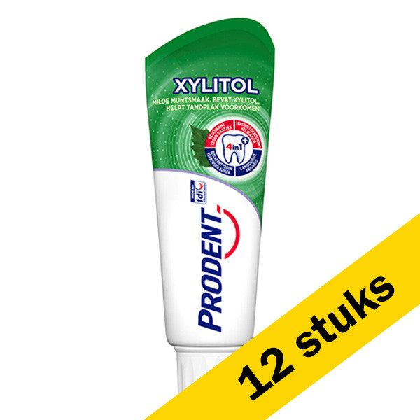 Prodent Aanbieding: 12x Prodent Xylitol Softmint tandpasta groen (75 ml)  SPR00039 - 1