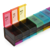 Q-Master Pillendoos | 7 dagen, 2 vakken | Drukknop & Grote vakken (Ochtend/Avond) SQM00001 - 2