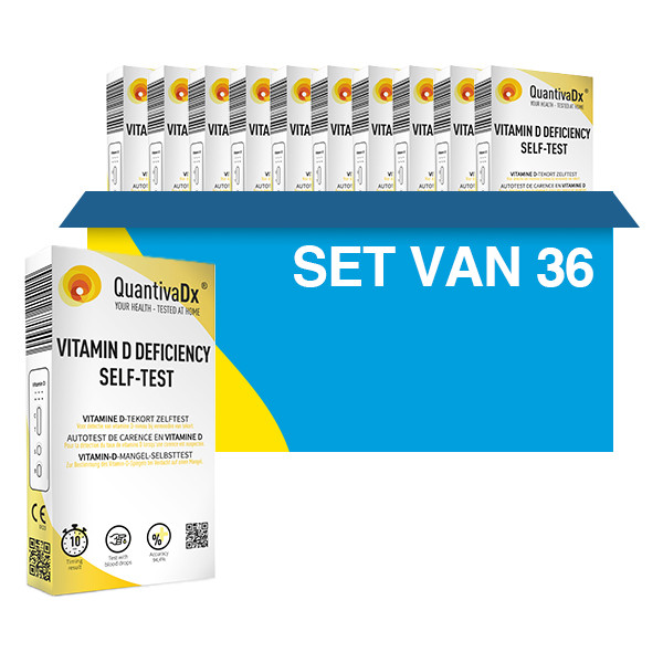 Aanbieding: QuantivaDx Zelftest Vitamine D-tekort (36 stuks) SQU00010 - 1