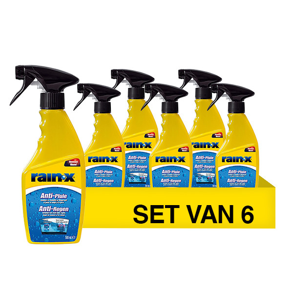 Aanbieding: Rain-X Anti-Regen (6 stuks à 500 ml) SRA00010 - 1