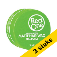 RedOne Aanbieding: 3x RedOne Haarwax Green Matt (150 ml)  SRE00118