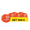 Aanbieding: 6x RedOne Haarwax Orange Aqua (150 ml) SRE00271 - 1