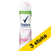 Aanbieding: 3x Rexona deodorant spray Biorythm (75 ml) SRE00139