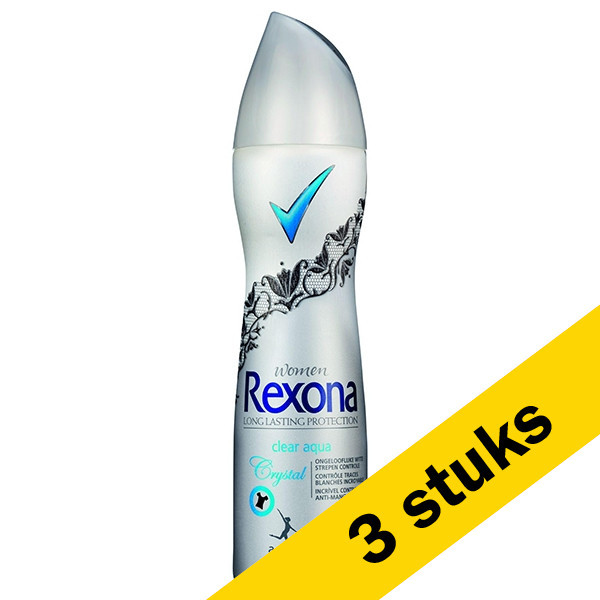 Rexona Aanbieding: 3x Rexona deodorant spray Clear Aqua (150 ml)  SRE00100 - 1