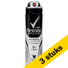 Aanbieding: 3x Rexona deodorant spray Invisible Black & White for men (150 ml) SRE00085 - 1