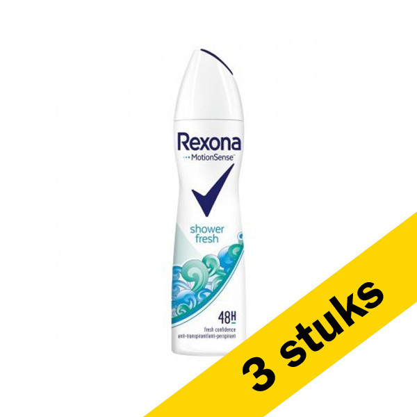 Rexona Aanbieding: 3x Rexona deodorant spray Shower Fresh (75 ml)  SRE00140 - 1