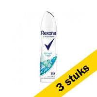 Rexona Aanbieding: 3x Rexona deodorant spray Shower Fresh (75 ml)  SRE00140