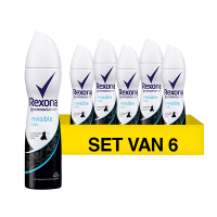 Rexona Aanbieding: 6x Rexona deodorant spray Invisible Aqua (150 ml)  SRE00254