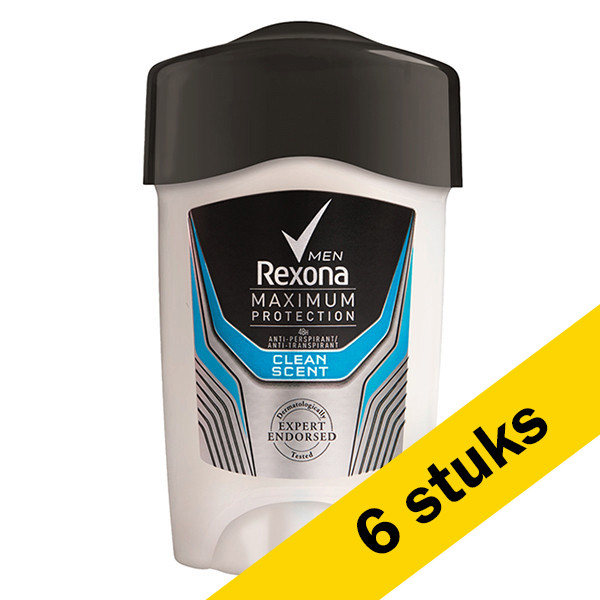 Aanbieding: 6x Rexona deoroller Maximum Protection Clean Scent for Men (45 ml) SRE00247 - 1