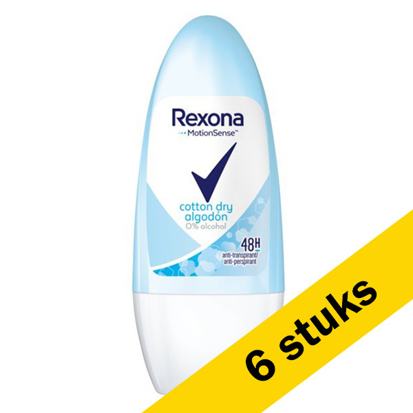 Aanbieding: 6x Rexona deoroller Ultra Dry Cotton (50 ml) SRE00250 - 1