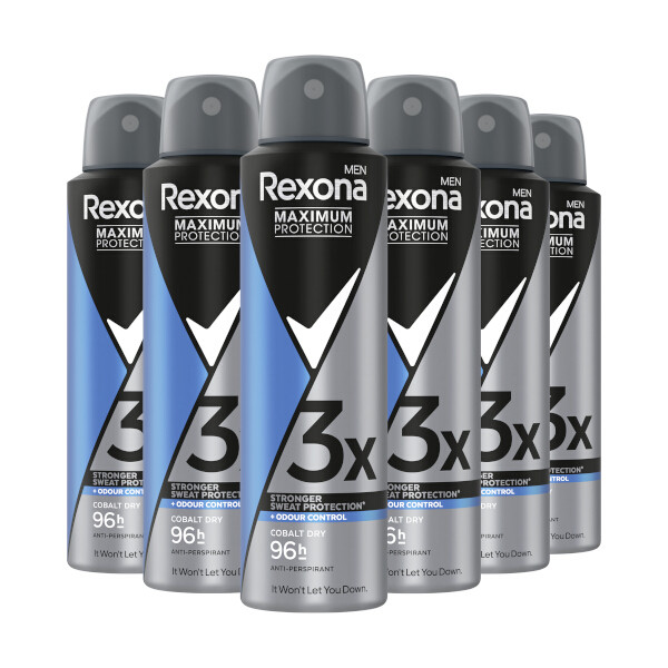 Aanbieding: Rexona Men Maximum Protection Anti-transpirant Spray Cobalt Dry (6 stuks à 150 ml) SRE00391 - 2