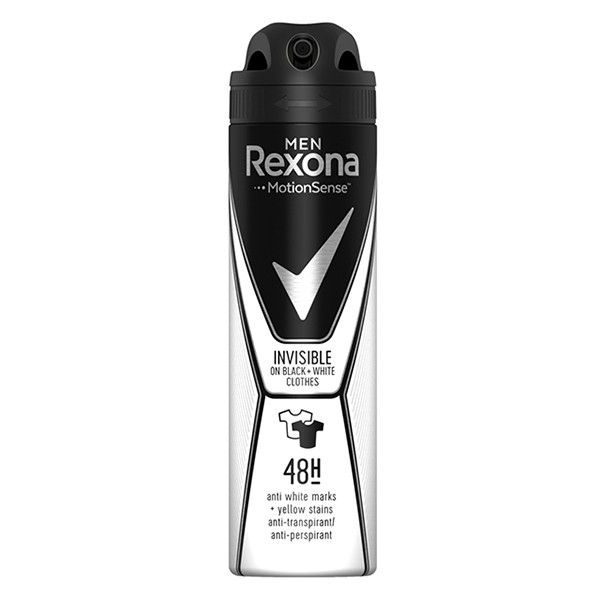 Rexona Deodorant Spray Invisible Black & White For Men (150 ml)  SRE00055 - 1
