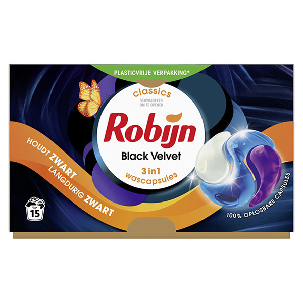 Robijn 3-in-1 Black Velvet wascapsules (15 wasbeurten)  SRO05195 - 1