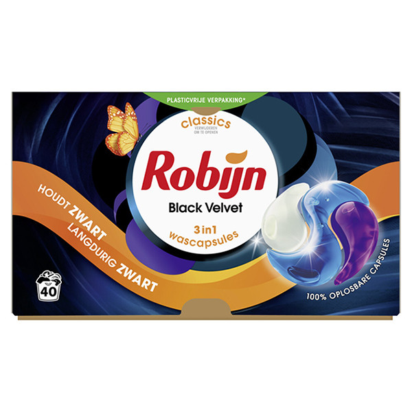 Robijn 3-in-1 Black Velvet wascapsules (40 wasbeurten)  SRO05187 - 1