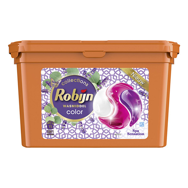 Robijn 3 in 1 Color wasmiddel capsules Spa Sensation (15 wasbeurten)  SRO05061 - 1