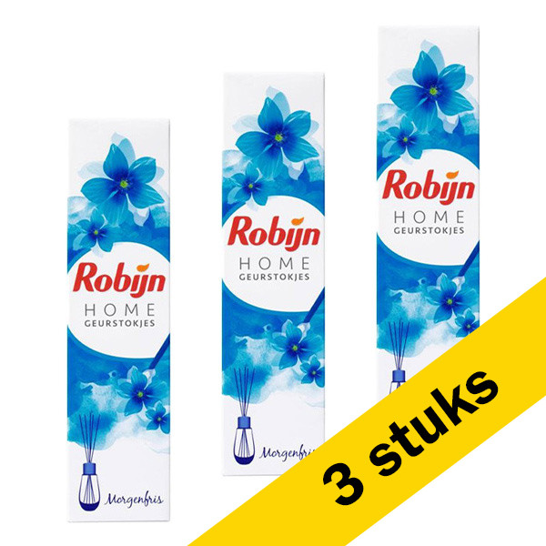 Robijn Aanbieding: 3x Robijn Home geurstokjes Morgenfris (45 ml)  SRO00153 - 1