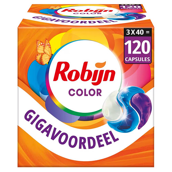 Robijn Aanbieding: Robijn 3-in-1 Wascapsules Color (120 wasbeurten)  SRO05255 - 1