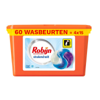 Robijn Aanbieding: Robijn 3-in-1 Wasmiddel Capsules Stralend Wit  (4 dozen - 60 wasbeurten)  SRO00182