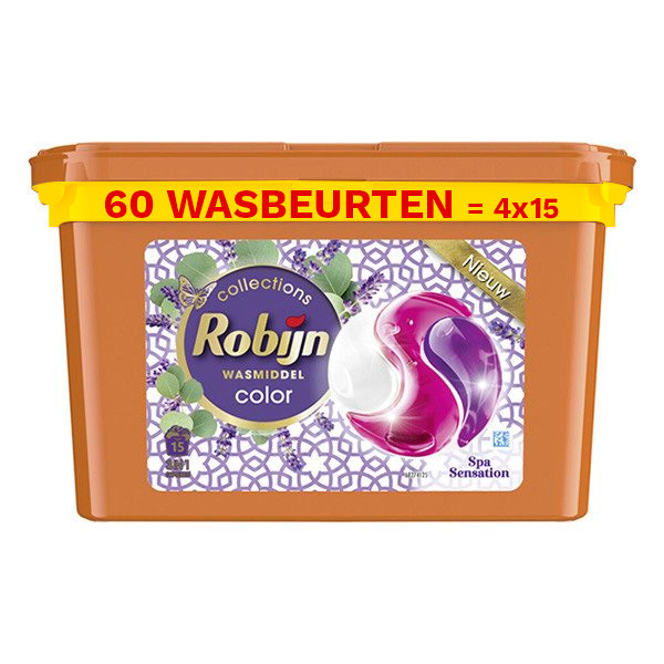 Robijn Aanbieding: Robijn 3 in 1 wasmiddel capsules Spa Sensation (4 dozen - 60 wasbeurten)  SRO05062 - 1