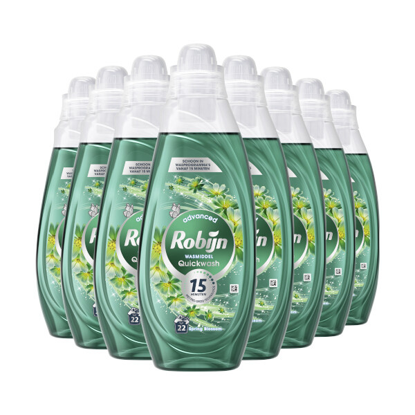 Aanbieding: Robijn Advanced Quickwash Vloeibaar Wasmiddel Spring Blossom​ 837 ml (8 stuks - 176 wasbeurten) SRO05355 - 2