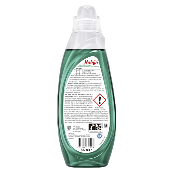 Aanbieding: Robijn Advanced Quickwash Vloeibaar Wasmiddel Spring Blossom​ 837 ml (8 stuks - 176 wasbeurten) SRO05355 - 4
