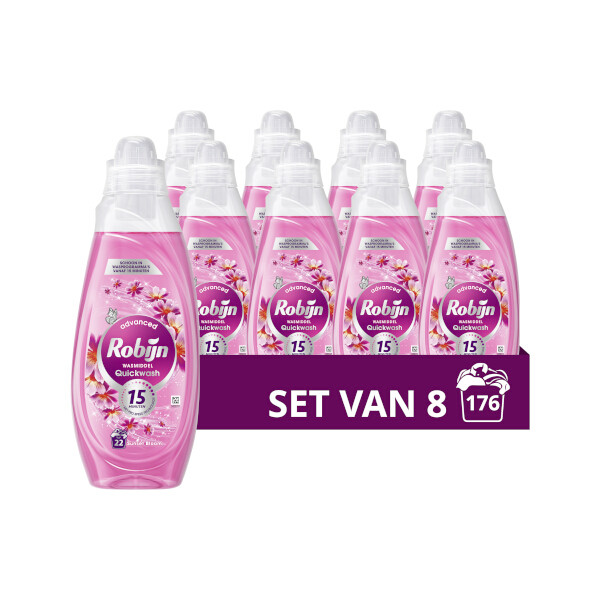 Aanbieding: Robijn Advanced Quickwash Vloeibaar Wasmiddel Sunset Bloom 837 ml (8 stuks - 176 wasbeurten) SRO05357 - 1