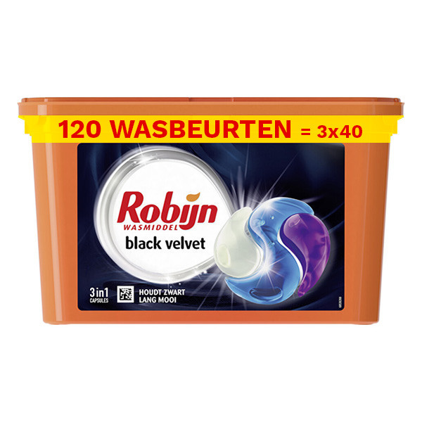 Robijn Aanbieding: Robijn Black Velvet wasmiddel capsules (3 dozen - 120 wasbeurten)  SRO05068 - 1