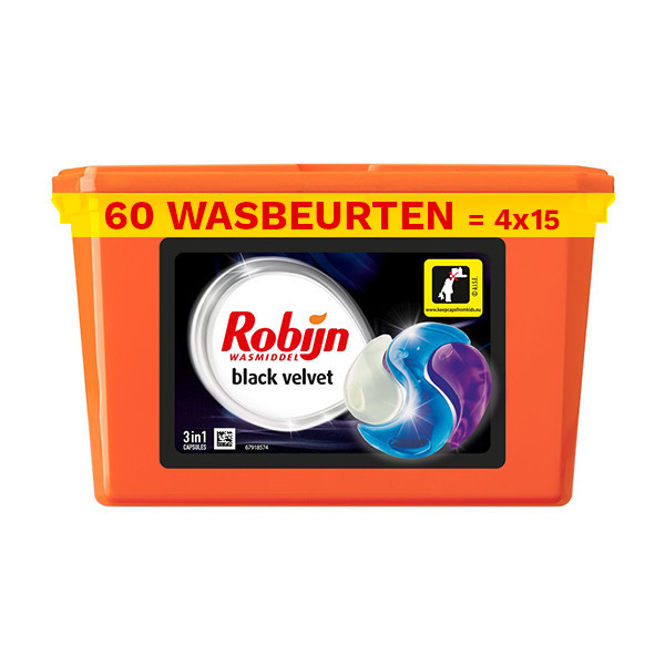 Robijn Aanbieding: Robijn Black Velvet wasmiddel capsules (4 dozen - 60 wasbeurten)  SRO00184 - 1