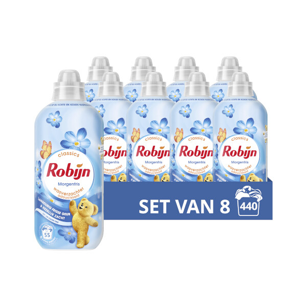 Aanbieding: Robijn Classics Morgenfris Wasverzachter ​1 liter (8 stuks - 440 wasbeurten) SRO05371 - 1