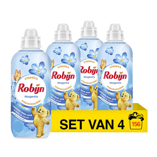 Aanbieding: Robijn Classics Wasverzachter Morgenfris 780 ml (4 flessen - 156 wasbeurten) SRO05446 - 1