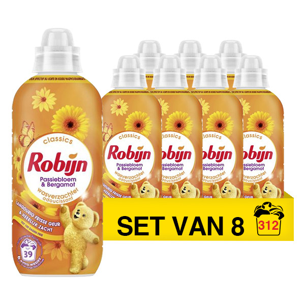 Robijn Aanbieding: Robijn Classics Wasverzachter Passiebloem & Bergamot 780 ml (8 stuks - 312 Wasbeurten)  SRO05305 - 1
