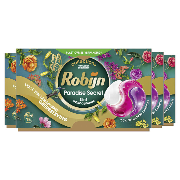 Aanbieding: Robijn Collections 3 in 1 Wascapsules Paradise Secret (4 stuks - 60 wasbeurten) SRO05361 - 2