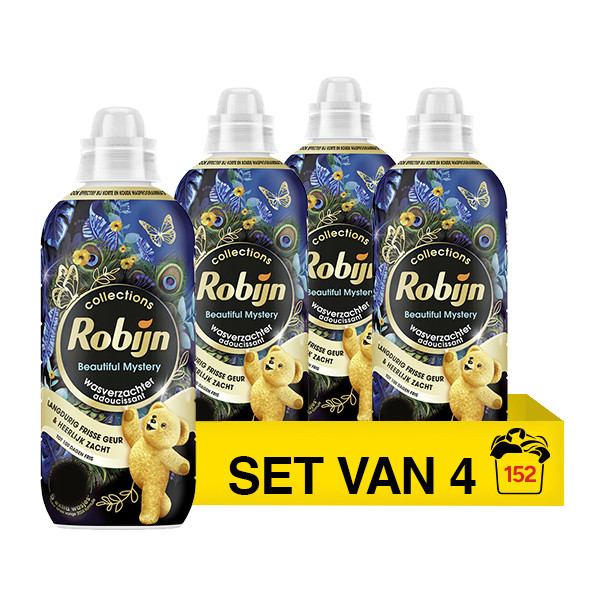 Aanbieding: Robijn Collections Wasverzachter Beautiful Mystery 765 ml (4 flessen - 152 wasbeurten) SRO05450 - 1