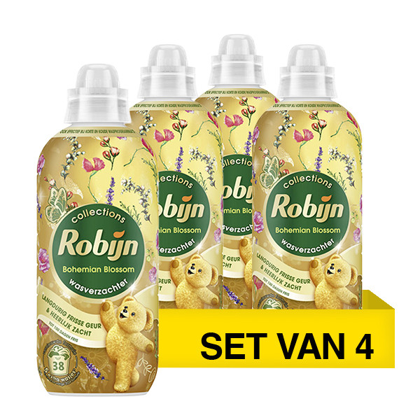 Aanbieding: Robijn Collections Wasverzachter Bohemian Blossom 765 ml (4 flessen - 152 wasbeurten) SRO05453 - 2