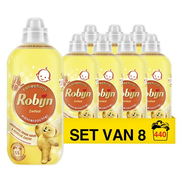 Robijn Aanbieding: Robijn Collections  Wasverzachter Zwitsal 1,1 liter (8 stuks - 440 Wasbeurten)  SRO05327 - 1