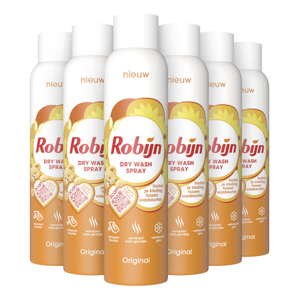 Aanbieding: Robijn Dry Wash Spray Original (6 sprays - 200 ml) SRO05127 - 2