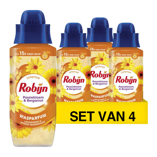 Aanbieding: Robijn Intense Wasparfum Passiebloem & Bergamot (4 stuks á 342 ml) SRO05265 - 1