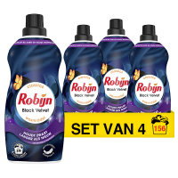 Aanbieding: Robijn Klein & Krachtig Black Velvet Vloeibaar Wasmiddel 1,19 liter (4 flessen - 156 wasbeurten) SRO05278