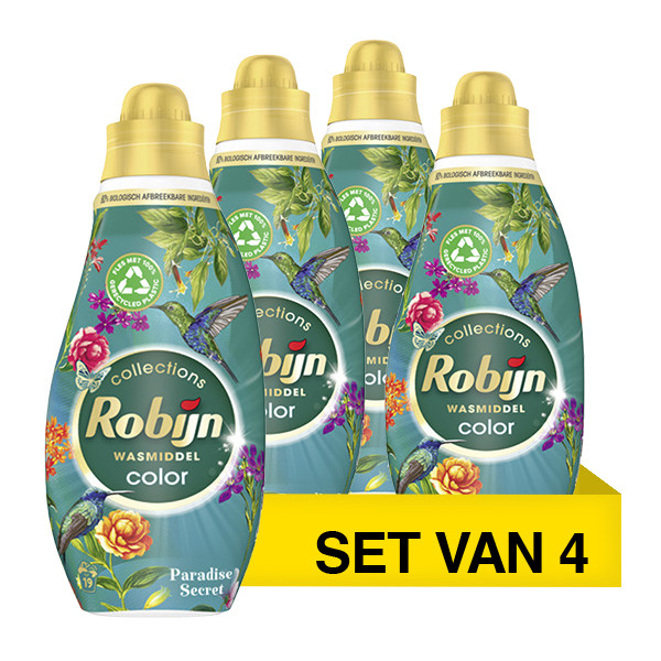 Aanbieding: Robijn Klein & Krachtig Color Paradise Secret Vloeibaar Wasmiddel 665 ml (4 flessen - 76 wasbeurten) SRO05437 - 2