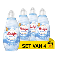 Aanbieding: Robijn Klein & Krachtig Stralend Wit Vloeibaar Wasmiddel 665 ml (4 flessen - 88 wasbeurten) SRO05441
