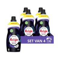 Robijn Aanbieding: Robijn Klein & Krachtig Vloeibaar Wasmiddel Black Velvet 1190 ml (4 flessen - 136 wasbeurten)  SRO05108