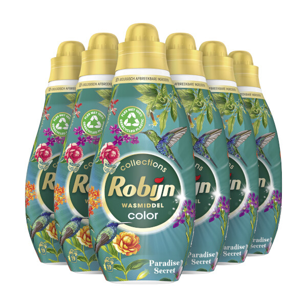 Aanbieding: Robijn Klein & Krachtig Vloeibaar Wasmiddel Color Paradise Secret 665 ml (6 flessen - 114 wasbeurten) SRO05076 Aanbieding: Robijn Klein & Krachtig Vloeibaar Wasmiddel Color Paradise Secret 665 ml (6 flessen - 114 wasbeurten) SRO05076 - 2