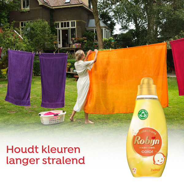 Robijn Aanbieding: Robijn Klein & Krachtig Vloeibaar Wasmiddel Color Zwitsal 665 ml (8 flessen - 152 wasbeurten)  SRO00535 - 4