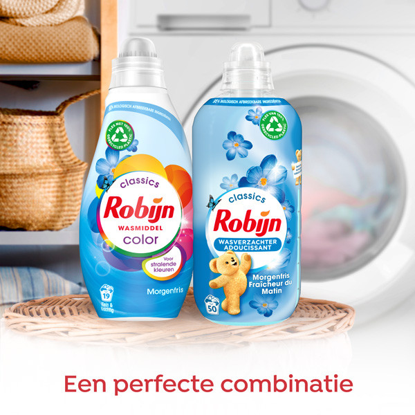 Robijn Aanbieding: Robijn Klein & Krachtig Vloeibaar Wasmiddel Morgenfris 665 ml (8 flessen - 152 wasbeurten)  SRO00537 - 3