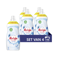 Robijn Aanbieding: Robijn Klein & Krachtig Vloeibaar Wasmiddel Stralend Wit 1190 ml (4 flessen - 136 wasbeurten)  SRO05110